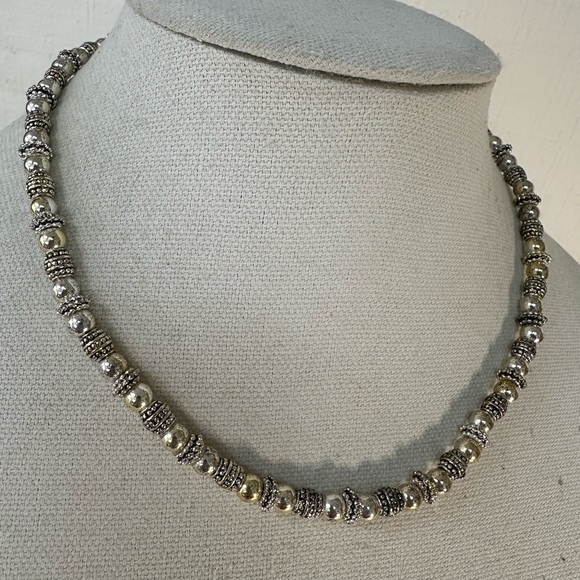 Vintage Napier silvertone heavy necklace - Picture 4 of 6